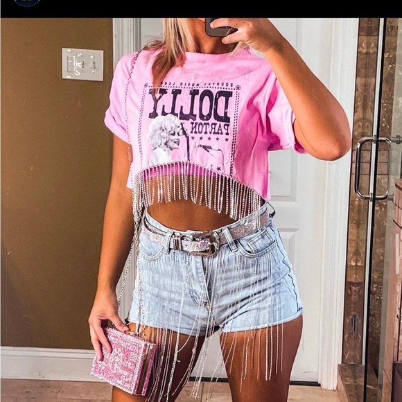 Rhinestone shorts - Picture 2 of 2